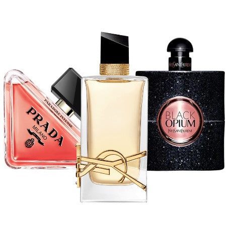 Cofanetto con 3 Fragranze: Prada Paradox, Black Opium Yves Saint Laurent e Libre 100 ML